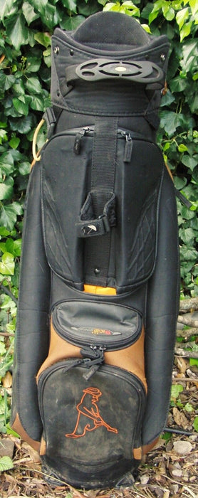 10 Division Ping SF6 Tan & Black Cart Carry Golf Clubs Bag