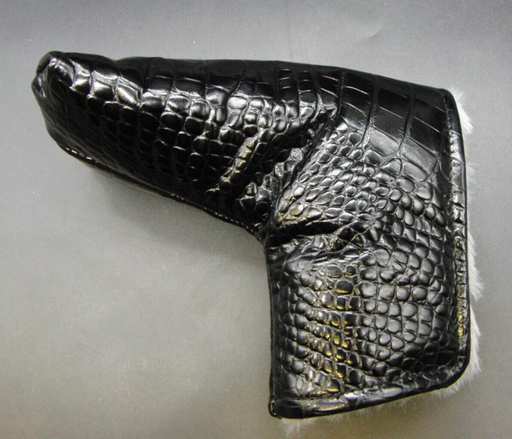 Luxury PSYKO GOLF Croc Genuine Leather Putter Embossed Logo Head Cover