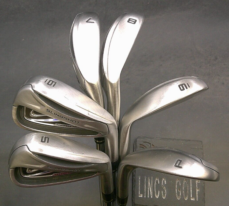 Set of 6 x Nike Slingshot Irons 5-PW Uniflex Steel Shafts Nike Grips*