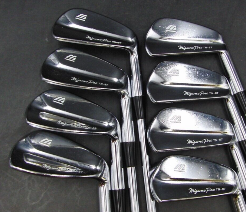Set of 8 x Mizuno Pro TN-87 Irons 3-PW Stiff Steel Shafts Golf Pride Grips