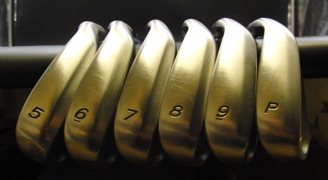 Set of 6 x TaylorMade XR-05 Titanium Irons 5-PW Stiff Steel Shafts Mixed Grips