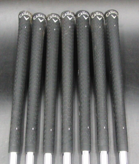 Set of 7 x Callaway Warbird Irons 5-SW Uniflex Steel Shafts Callaway Grips