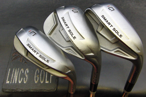 Set of 3 Cleveland Smart Sole Gap & Sand Wedges + Chipper Regular Steel Shafts*