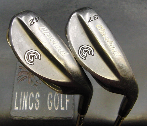 Set of 2 Cleveland Niblick 37 & 42 Degree Wedges Wedge Flex Steel Shafts