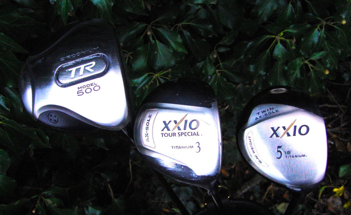 Set of PRGR Data 601 Forged 3-PW + Driver + XXIO 3 Wood + 5 Wood + Putter