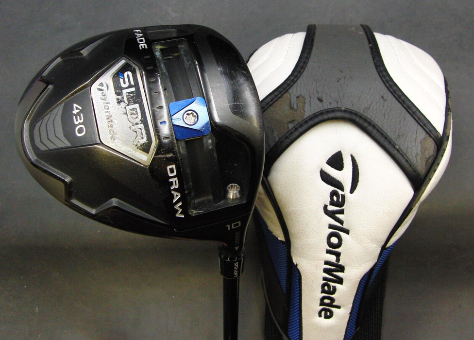 TaylorMade SLDR Black 430 10° Driver Stiff Graphite Shaft & HeadCover*