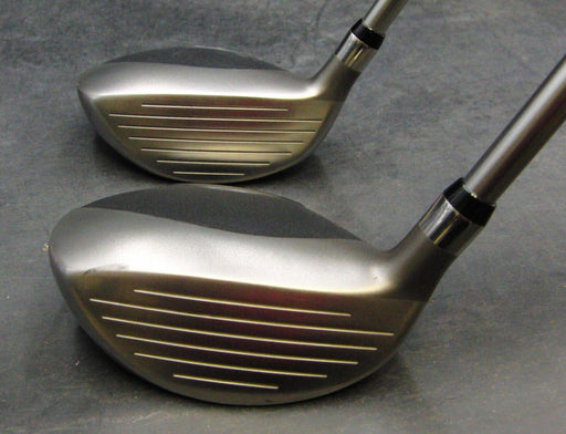 Set of 2 Tsuruya Axel Dual Impact 19° 5 & 21° 7 Woods Stiff Graphite Shafts