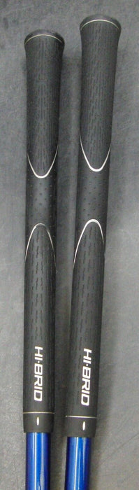 Set of 2 Dunlop Hi-Brid EZ 15° 3 & 17° 4 Woods Stiff Graphite Shafts + Grips