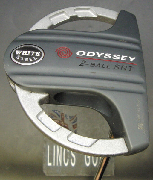 Odyssey White Steel 2-Ball SRT Putter Steel Shaft 87cm Length Psyko Grip