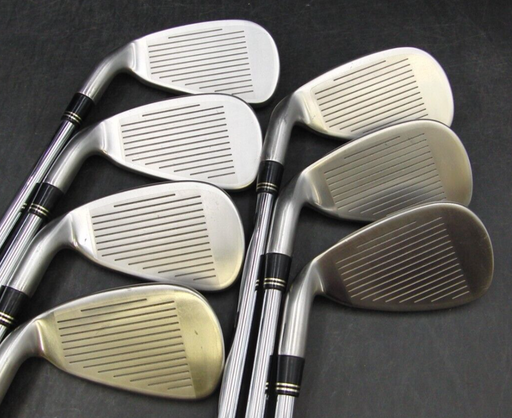 Set of 7 x TaylorMade rac XR r7 Irons 4-PW Stiff Steel Shafts TaylorMade Grips