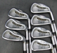 Set of 7 x TaylorMade Rac LT Irons 4-PW Stiff Steel Shafts Black Widow Grips