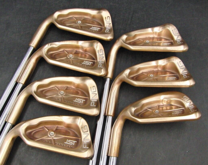 Refurbished Left Handed Set of 7 x Ping ISI BeCu Copper White Dot Irons 4-PW