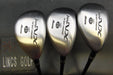 Set of 3 Mizuno Zephyr NX 19°,22°,25° Hybrids Regular Graphite Shafts & H/Covers