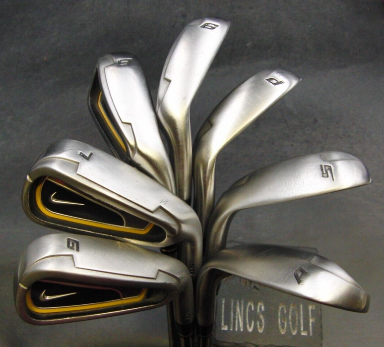 Set of 7 x Nike Sumo SQ Irons 6-SW+GW Stiff Steel Shafts Nike Grips*