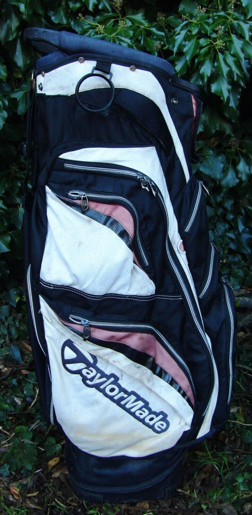 14 Division TaylorMade Juggernaut Black/White Carry Trolley Cart Golf Clubs Bag