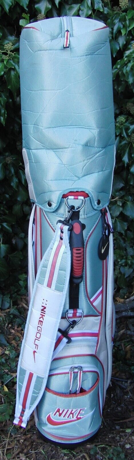 4 Division Nike Blue/White Carry Trolley Cart Golf Clubs Bag*