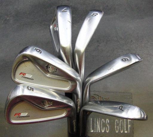 Set of 6 x TaylorMade R9 TP Forged Irons 5-PW Stiff Steel Shafts