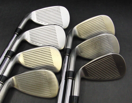 Set of 7 x TaylorMade r5 rac Irons 5-PW+GW Stiff Steel Shafts Mixed Grips