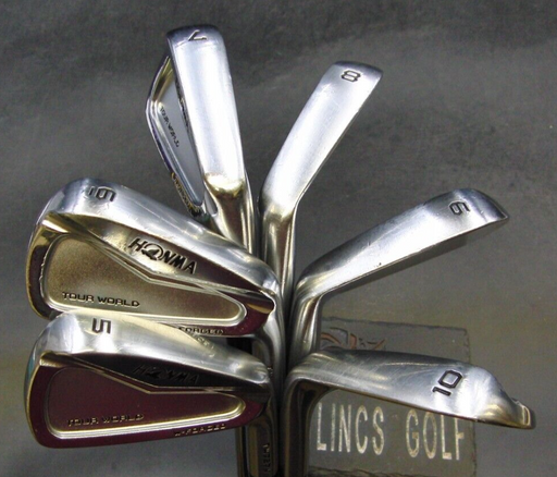 Set of 6 x Honma Tour World TW727V W-Forged Irons 5-10 Stiff Steel Shafts