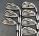 Set of 7 x TaylorMade rac XR r7 Irons 4-PW Stiff Steel Shafts TaylorMade Grips