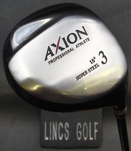 Axion Super Steel 15° 3 Wood Stiff Graphite Shaft Tour Grip