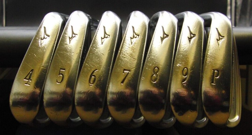Set of 7 x Mizuno MP-52 Forged Irons 4-PW Regular Steel Shafts Mixed Grips