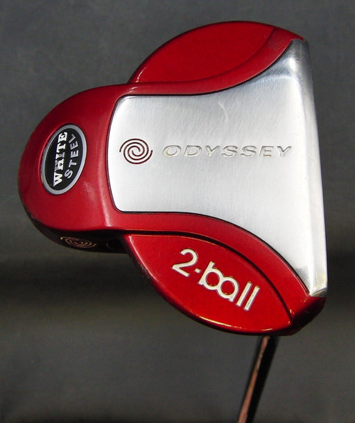 Red Odyssey 2-Ball White Steel Putter 82cm Length Steel Shaft Odyssey Grip