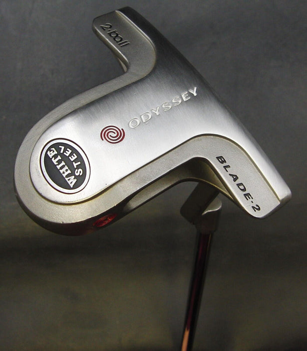 Odyssey White Steel 2-Ball Blade 2 Putter 87cm Steel Shaft Iguana Golf Grip