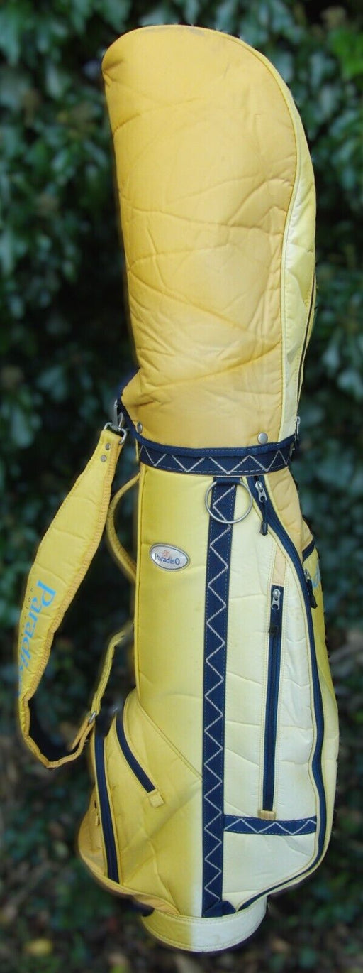 6 Division Paradiso Yellow Carry Trolley Cart Golf Clubs Bag