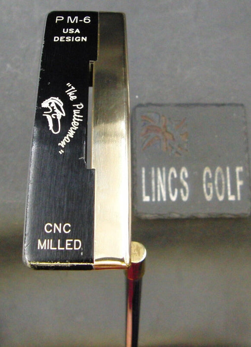 The Putterman PM-6 CNC Milled Putter 86cm Playing Length Steel Shaft PSYKO Grip