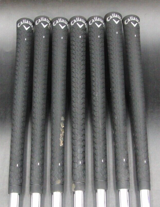 Set of 7 x Callaway Warbird Irons 5-SW Uniflex Steel Shafts Callaway Grips