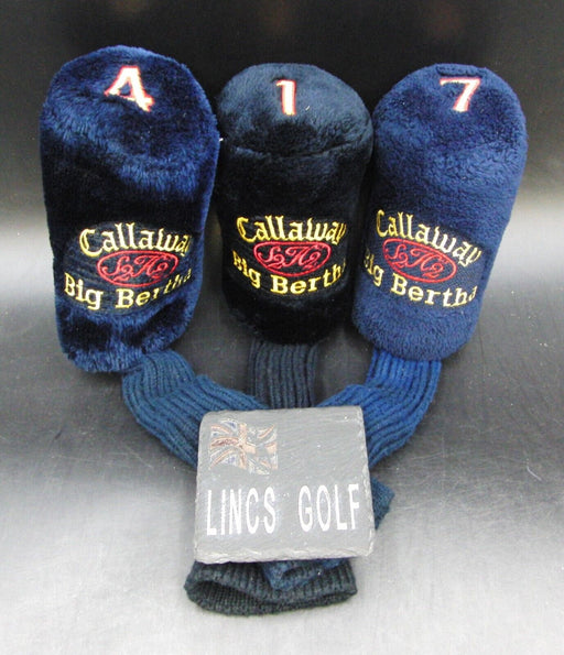 Set Of 3x Callaway Big Bertha 1 Driver+4 Wood +7 Wood Head Covers