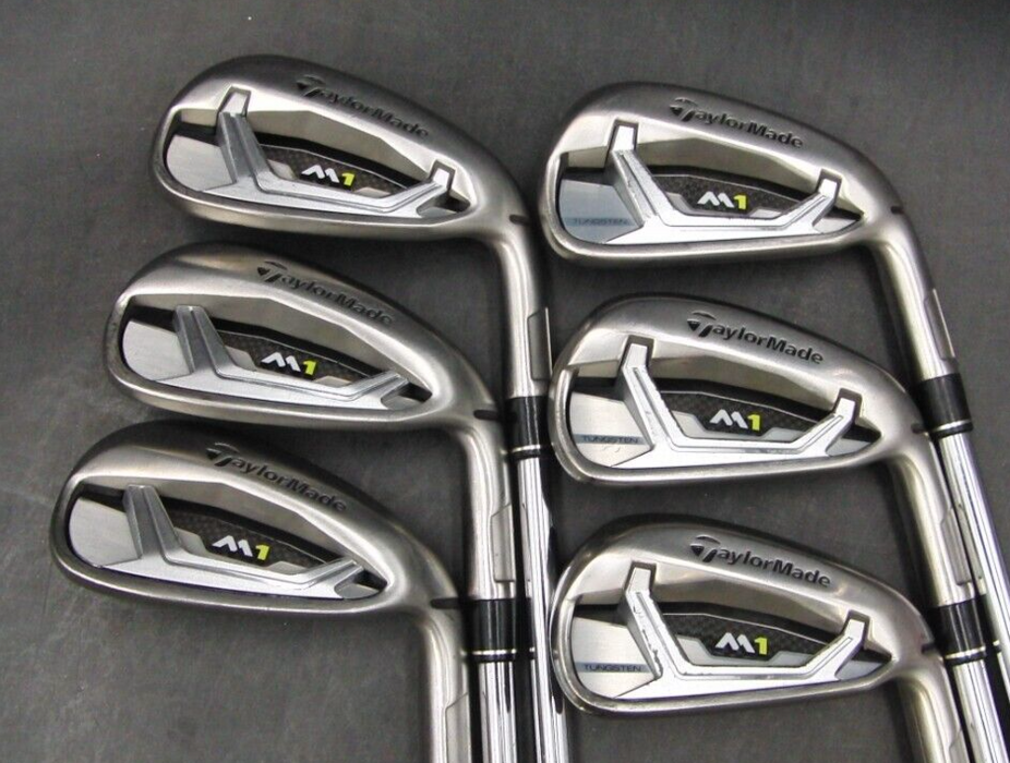 Set of 6 x TaylorMade M1 2017 Irons 5-PW Stiff Steel Shafts TaylorMade Grips*