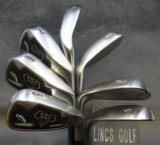 Set of 7 x Callaway E.R.C Hot Forged Irons 5-SW Regular Graphite Shafts