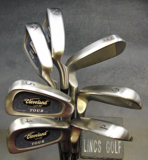 Set of 7 x Cleveland VAS Tour Irons 4-PW Extra Stiff Steel Shafts Cleveland Grip