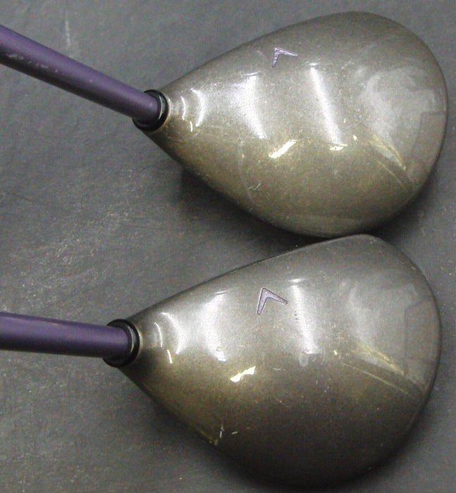 Ladies Set of 2 Callaway Big Bertha 4 & 7 Woods Ladies Graphite Shafts