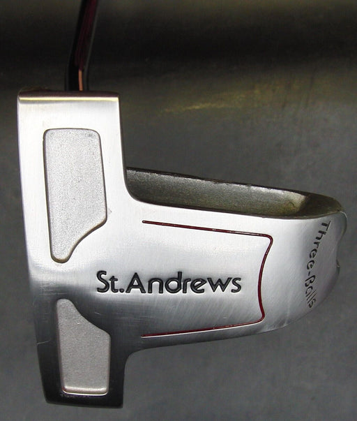 St.Andrews Three Balls Putter Steel Shaft 86.5cm Length Professional Grip