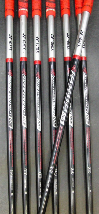 Set of 7 x Yonex Cyberstar Nanov Irons 5-SW Regular Graphite Shafts Mixed Grips