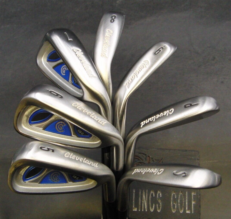 Set of 7 x Cleveland CG-C Irons 5-SW Regular Graphite Shafts Mixed Grips