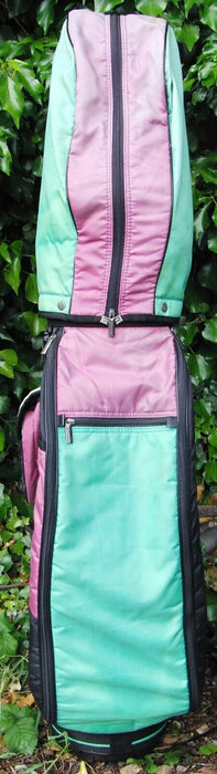 3 Division Spalding Green, Pink & Black Cart Carry Golf Clubs Bag