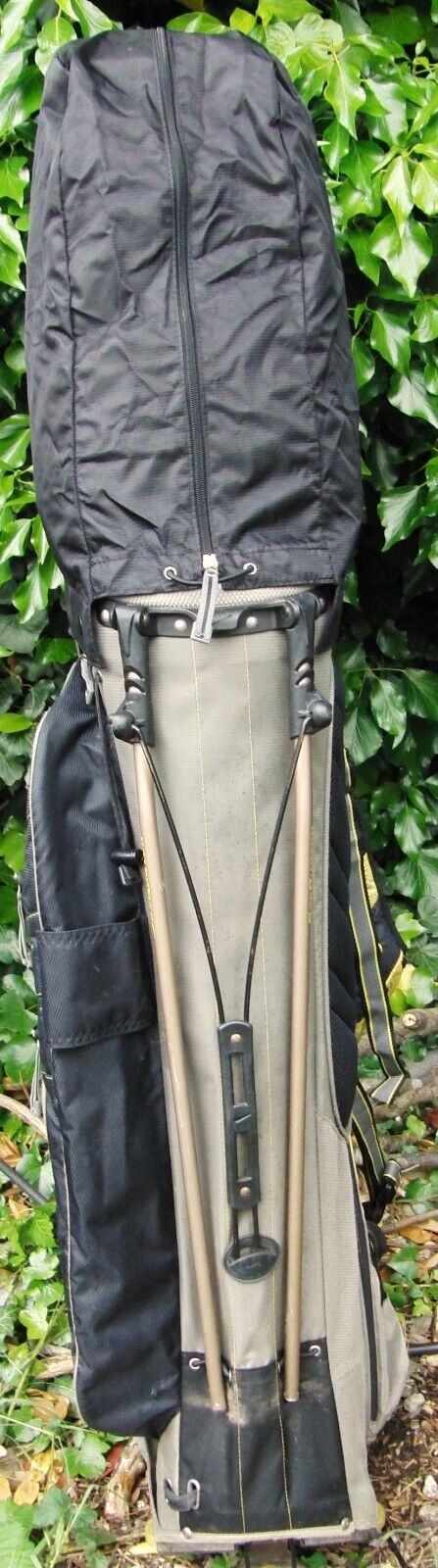 14 Division Nike Sasquatch Black & Yellow Cart Carry Golf Clubs Stand Bag*