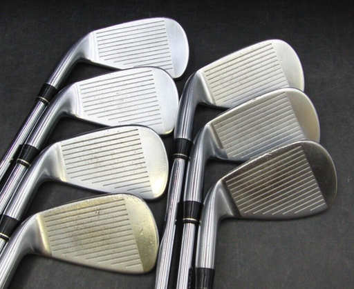 Set of 7 x TaylorMade Rac LT Irons 4-PW Stiff Steel Shafts Black Widow Grips