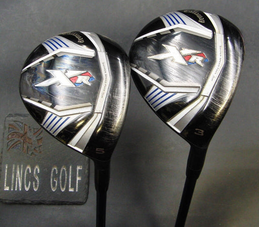 Set of 2 Callaway XR 3 & 5 Woods Regular Graphite Shafts & H/Covers*