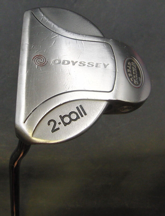 Left-Handed Odyssey White Steel 2-Ball Putter 89.5cm Length Steel Shaft