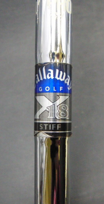 Set of 6 x Callaway X18 Irons 5-PW Stiff Steel Shafts Lamkin Grips