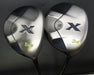 Set of 2 Callaway X 15° 3 & 18° 5 Woods Stiff Graphite Shafts Callaway Grips