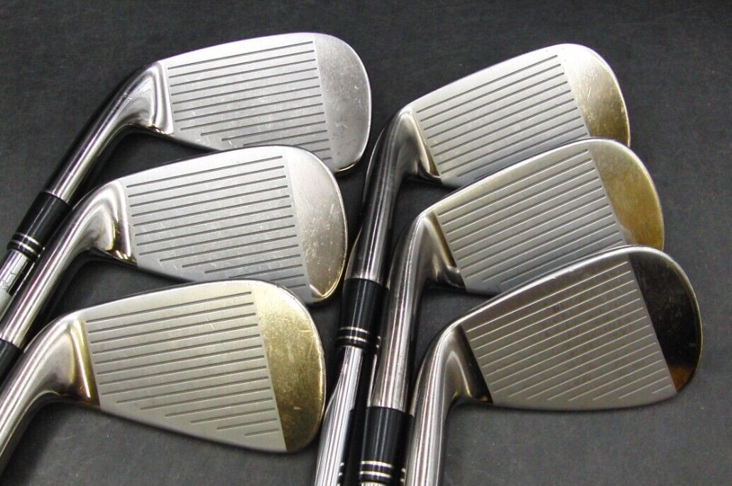 Set of 6 x TaylorMade Burner TP Irons 5-PW Stiff Steel Shafts Golf Pride Grips*