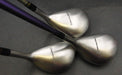 Set of 3 TaylorMade Burner Driver, 3+4 Woods Regular Graphite Shafts TaylorMade