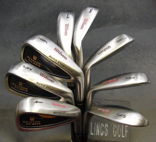 Set of 8x Wilson Aviator WA-230B Irons 4-SW Regular Graphite Shafts Wilson Grips