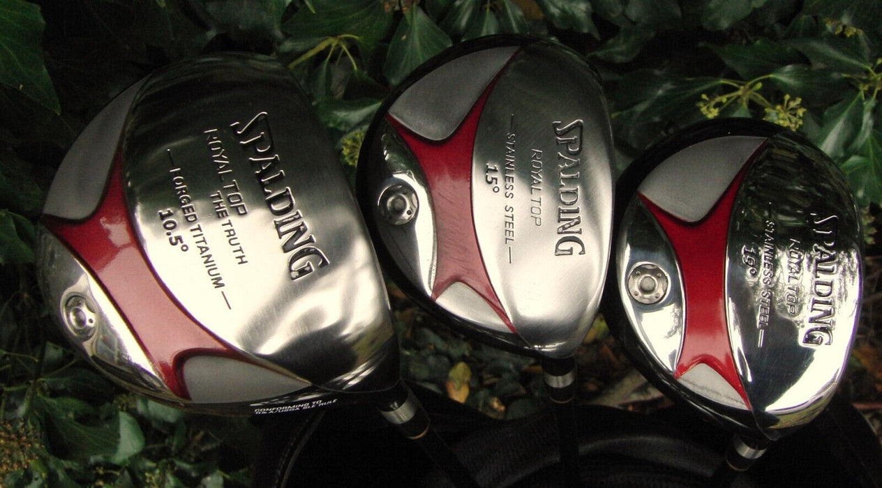 Set of Spalding Royal Top 5-SW+ Spalding Driver+ 15º Wood+ 19º Wood+ Putter+ Bag